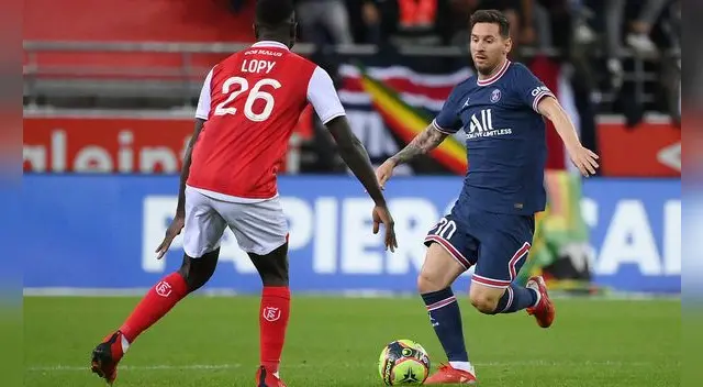 Lionel Messi ingresó en el segundo tiempo del PSG vs. Reims. Foto: Sportscenter/Twitter Lionel Messi ingresó en el segundo tiempo del PSG vs. Reims. Foto: Sportscenter/Twitter