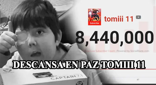 Fallece Tomiii 11, el niño youtuber que se ganó el corazón de los gamers Fallece Tomiii 11, el niño youtuber que se ganó el corazón de los gamers