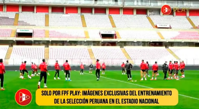 Perú ya entrena en el Estadio Nacional previo al partido ante Uruguay