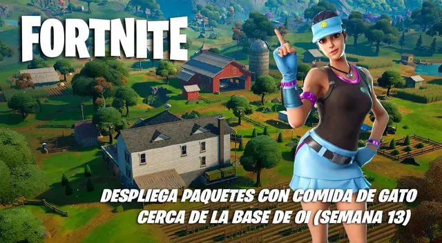 Fortnite: despliega paquetes con comida de gato cerca de la base de la OI
