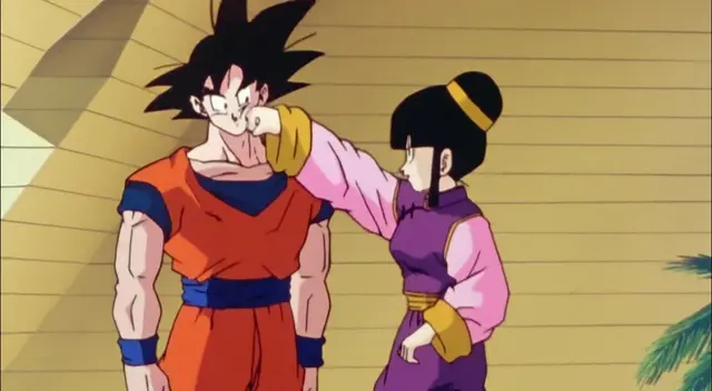 Dragon Ball: Gokú y Milk asisten a una entrevista de padres de familia Dragon Ball: Gokú y Milk asisten a una entrevista de padres de familia