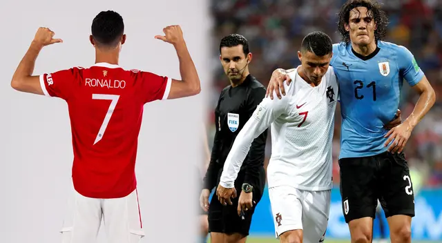 Cristiano Ronaldo agradeció a Cavani por cederla la camiseta número 7 Cristiano Ronaldo agradeció a Cavani por cederla la camiseta número 7