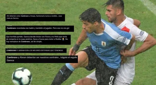Usuarios exigen la vuelta de Zambrano a la selección para los partidos de octubre Usuarios exigen la vuelta de Zambrano a la selección para los partidos de octubre