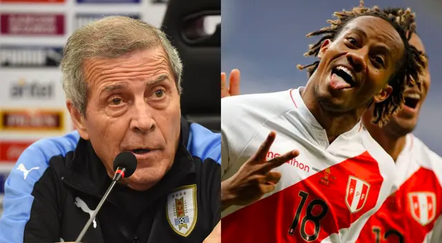 El estratega uruguayo elogió al atacante peruano. El estratega uruguayo elogió al atacante peruano.