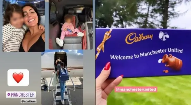 Familia de Ronaldo llegó a Manchester en jet privado desde Turín Familia de Ronaldo llegó a Manchester en jet privado desde Turín