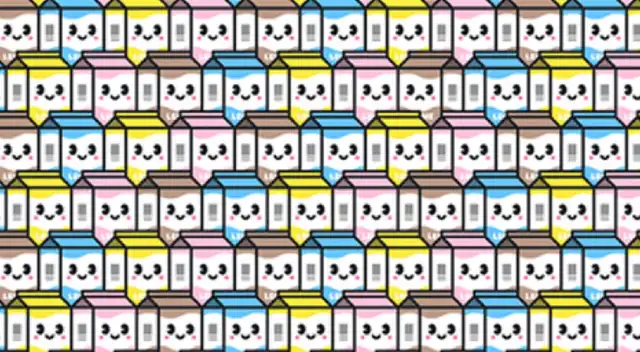 Desafío visual: Ubica las 'cajas de leche kawaii' que están tristes en menos de un minuto