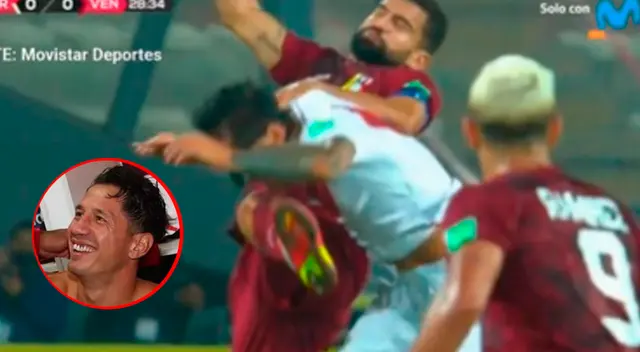 Gianluca Lapadula fue agredido durante el partido ante Venezuela. Gianluca Lapadula fue agredido durante el partido ante Venezuela.