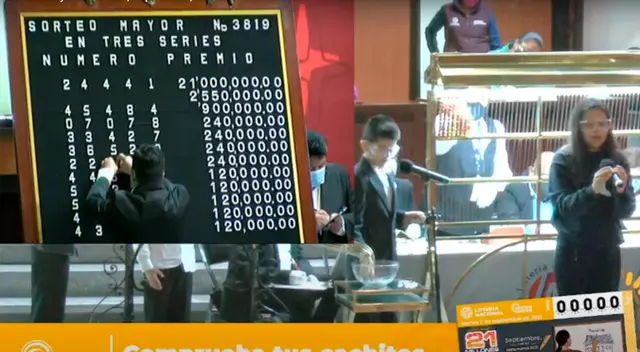 El Sorteo Mayor 3819 de la Lotería Nacional de México publicó sus resultados. El Sorteo Mayor 3819 de la Lotería Nacional de México publicó sus resultados.