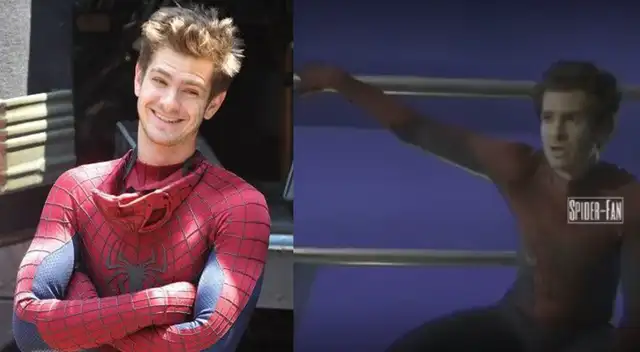Video de Andrew Garfield en el set de grabación de No way home se vuelve viral