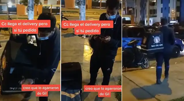 El repartidor de delivery tuvo una noche para olvidar: primero llegó sin pedido y luego sin moto