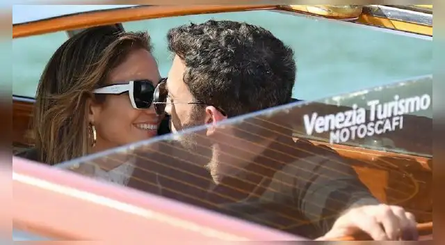 La pareja viajó a Venecia para exhibición del nuevo proyecto cinematográfico de Affleck. Foto: EFE