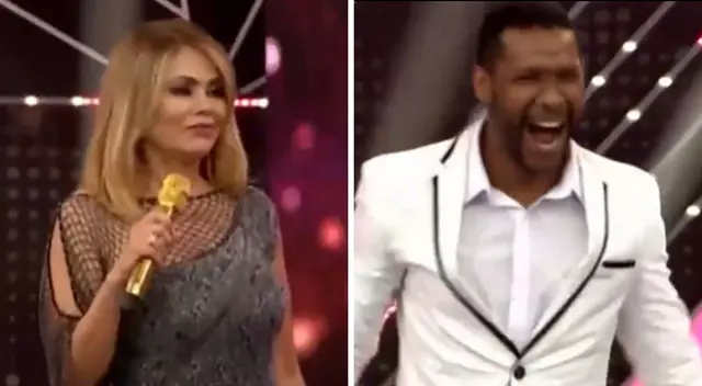 Gisela Valcárcel y Edson Dávila bromean en Reinas del Show Gisela Valcárcel y Edson Dávila bromean en Reinas del Show
