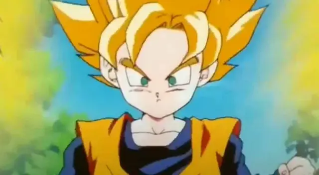 Goten sorprendió a su hermano con su transformación Goten sorprendió a su hermano con su transformación