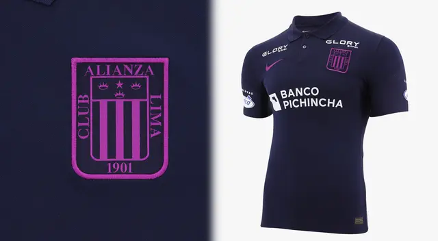 Camiseta Blanquimorada de Alianza Lima para el mes de octubre Camiseta Blanquimorada de Alianza Lima para el mes de octubre