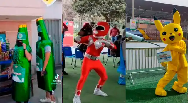 Disfraces de la vacunaton fueron viral en redes sociales.