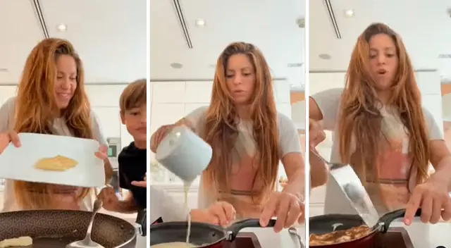 Shakira cocina junto a sus hijos y su final genera millones de reacciones - VIDEO Shakira cocina junto a sus hijos y su final genera millones de reacciones - VIDEO