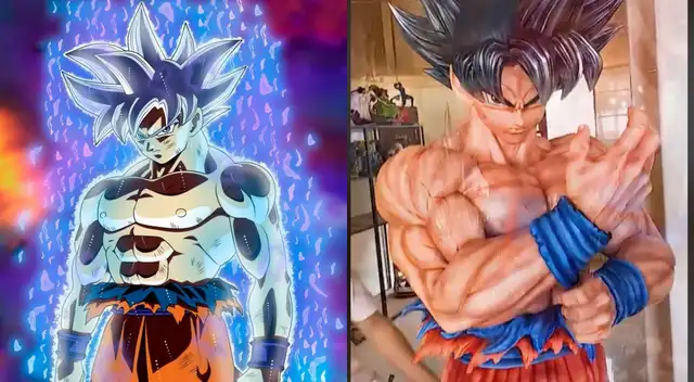 Dragon Ball: Espectacular figura gigante de Gokú con el Ultra Instinto