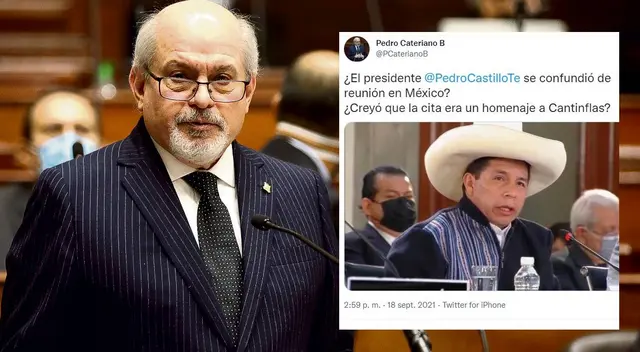Pedro Cateriano criticó a Pedro Castillo