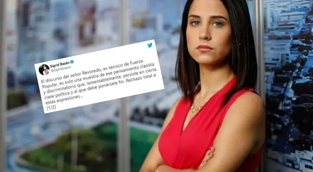 Sigrid Bazán defiende a primera dama de ataques clasistas en redes sociales Sigrid Bazán defiende a primera dama de ataques clasistas en redes sociales