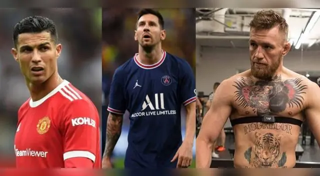 Messi, Conor McGregor, CR7 lideran la lista de deportistas mejor pagados