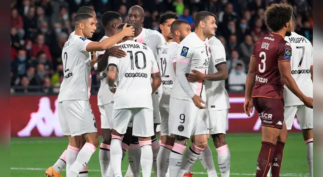 PSG superó al Metz 2-1 por la fecha 7 de la Ligue 1. Foto: AFP