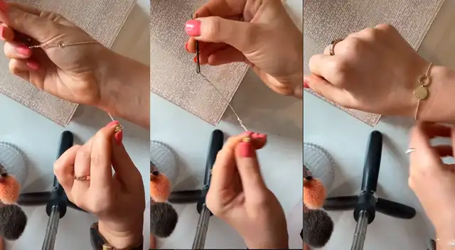 Tiktok: sencillo hack para colocar una pulsera con una mano. Tiktok: sencillo hack para colocar una pulsera con una mano.