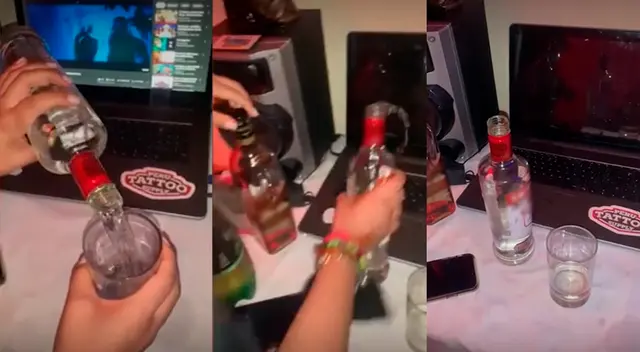 Tiktok viral: DJ derrama vodka en su laptop.