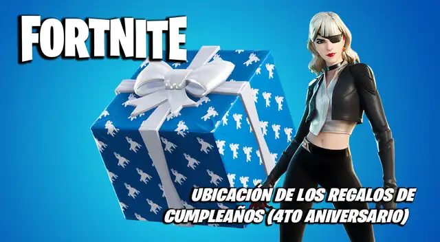 Fortnite: dónde hallar regalos de cumpleaños - misión 4to aniversario