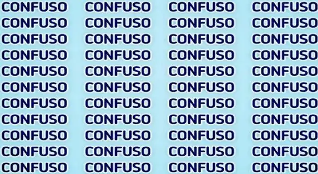 Encuentra la palabra que esta 'confuso ' en 10 segundos
