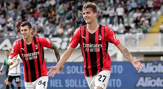 Daniel Maldini anotó en el triunfo del AC Milan