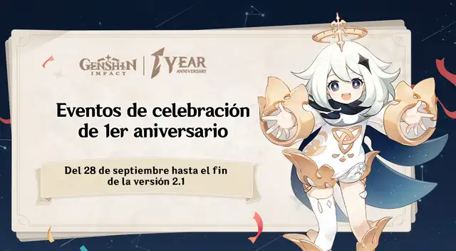 Genshin Impact: primer aniversario se celebrará la próxima semana