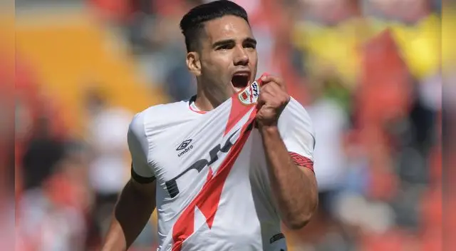 Radamel Falcao juega su primera temporada con el Rayo Vallecano.