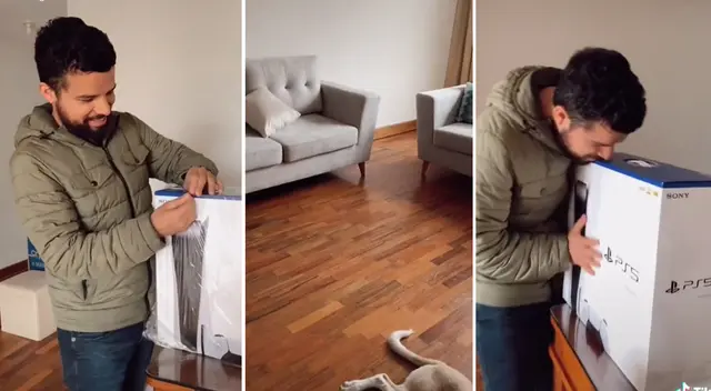 Hombre se vuelve viral por comprarse el PS5 en lugar de una mesa de centro