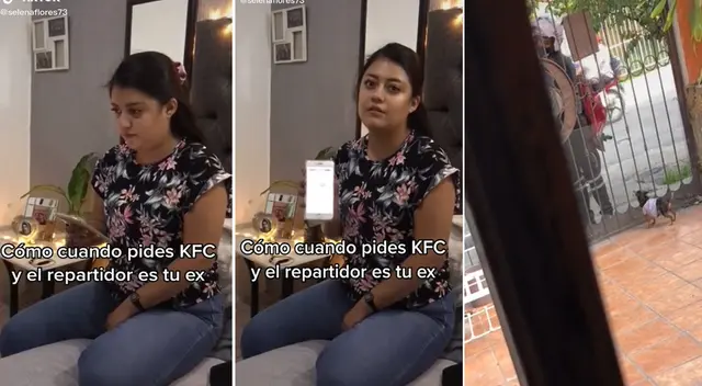 Joven pidió KFC y nunca imaginó que el repartidor sería su expareja