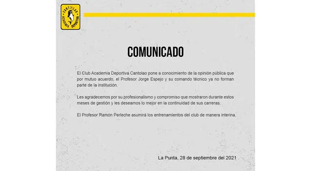 Cantolao se pronunció sobre Jorge Espejo.