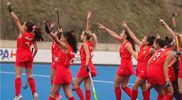 Jugadoras celebran el pase a la final del Challenger Panamericano Jugadoras celebran el pase a la final del Challenger Panamericano