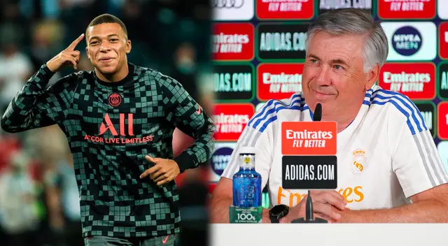 Carlo Ancelotti se refirió ante la posible llegada de Kylian Mbappé Carlo Ancelotti se refirió ante la posible llegada de Kylian Mbappé