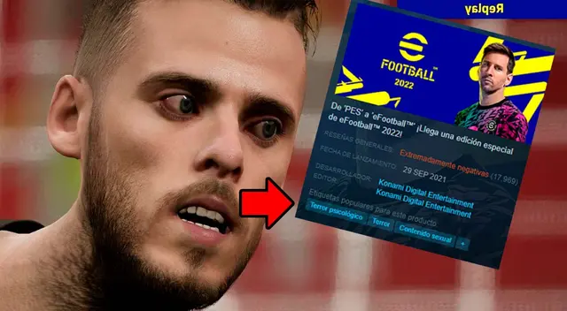 efootball 2022 está dentro de la categoría terror en Steam