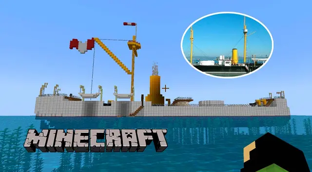 Minecraft: peruano hace réplica del Monitor Huáscar