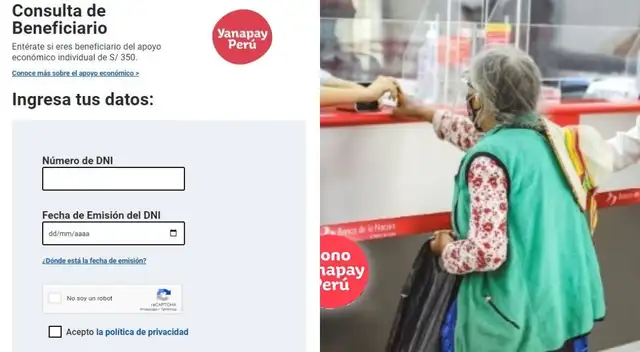 Bono Yanapay de 350 soles: Consulta cuándo recibirás el subsidio económico - LINK