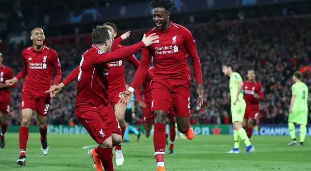 Origi le marcó un doblete al Barcelona por Champions Origi le marcó un doblete al Barcelona por Champions