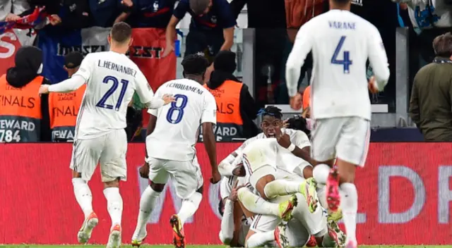 Francia venció en el final a Bélgica y jugará la final de la Liga de Naciones Francia venció en el final a Bélgica y jugará la final de la Liga de Naciones