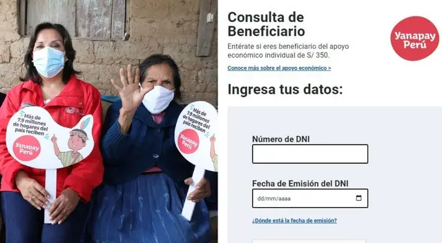 Bono Yanapay: consulta si eres beneficiario del subsidio de 350 soles