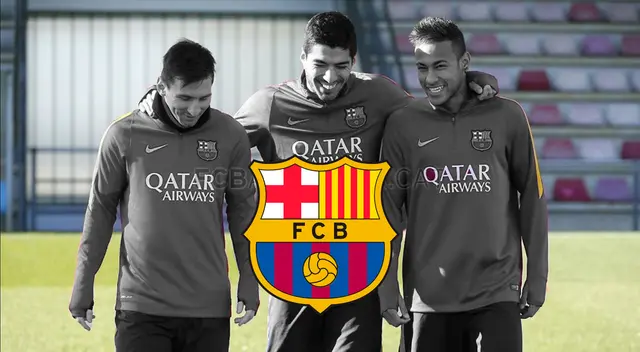 MSN del Barcelona.