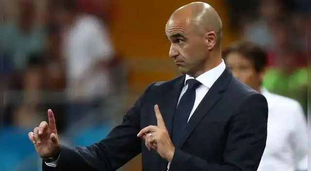 Roberto Martínez mentalizado con la selección de Bélgica.