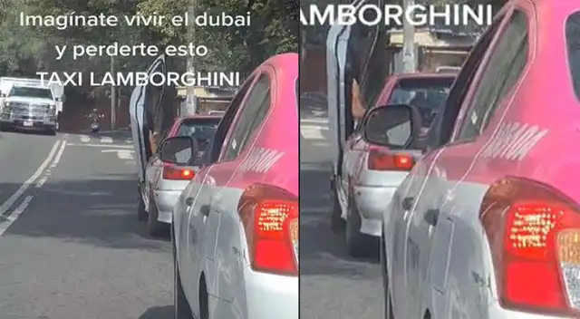Curioso taxi se vuelve viral con peculiar modificación al estilo Lamborghini Curioso taxi se vuelve viral con peculiar modificación al estilo Lamborghini