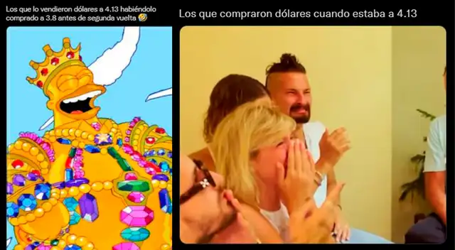 Memes caída del dólar.