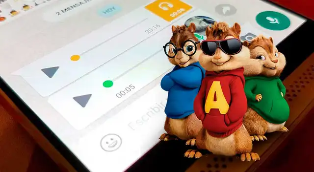 WhatsApp: Envía audios con voz de ardilla, robot, Darth Vader y otros singulares efectos