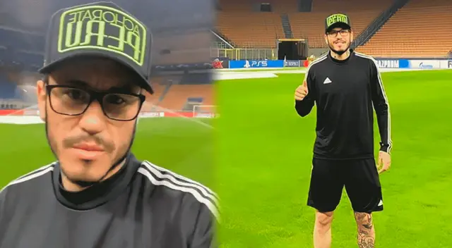 Gustavo Dulanto pisó este lunes la cancha del Inter y sueña con dar el golpe