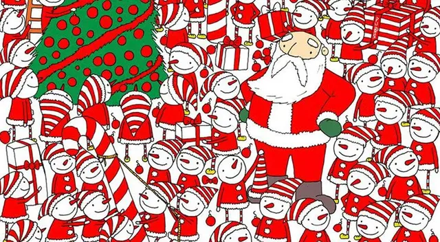 Encuentra el gorro de Santa. Encuentra el gorro de Santa.